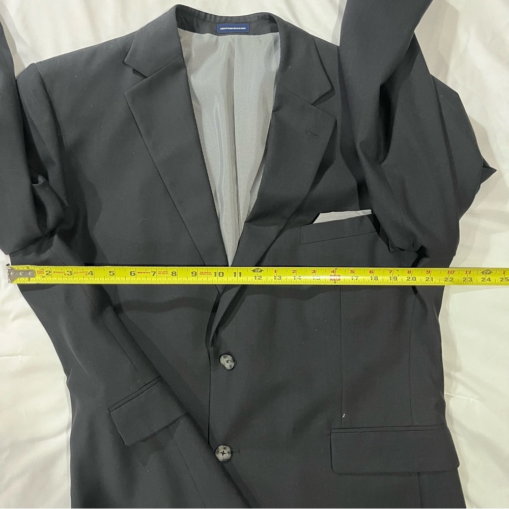 Stafford Essentials Men Solid Black Polyester 2-B… - image 9